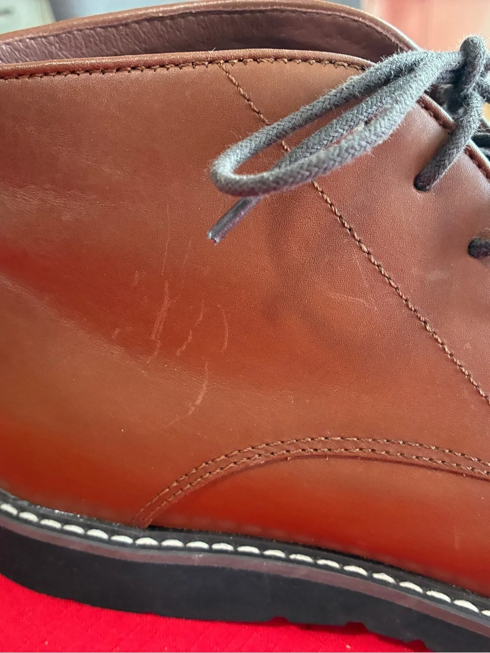 Men Propet FindleyTan Full Grain Leather Chukka Boots Size 10 5E New Retail $186